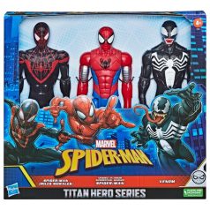   Hasbro Marvel Titan Hero Spiderman Venom Spiderman Miles Morales F5809